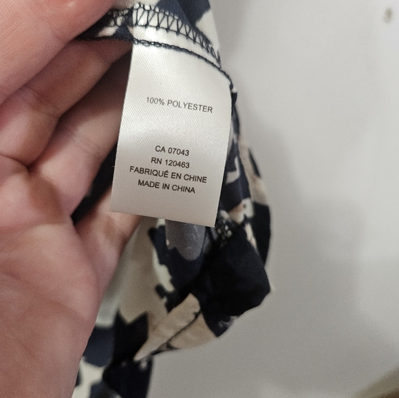 NWT! Cynthia rowley abstract short sleeve blouse size 1X! - Picture 3 of 5